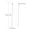 304 Stainless Steel 50mm Eyepins Findings, original colour, additional photo