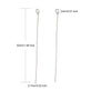 304 Stainless Steel 50mm Eyepins Findings, original colour, additional photo