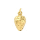 304 Stainless Steel Strawberry Charm 14x8mm, 18k-gold-plated