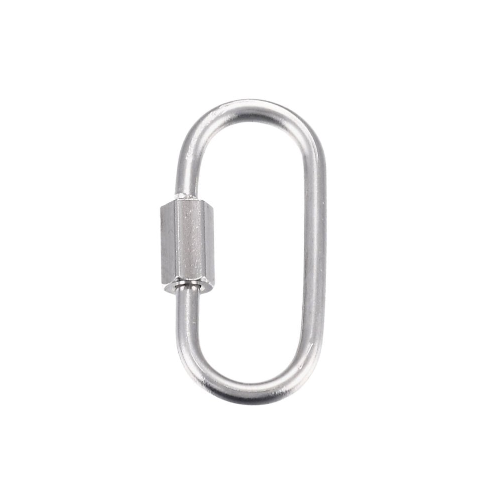 304 Stainless Steel Carabiner Lock Clasp 24x13mm, stainless steel