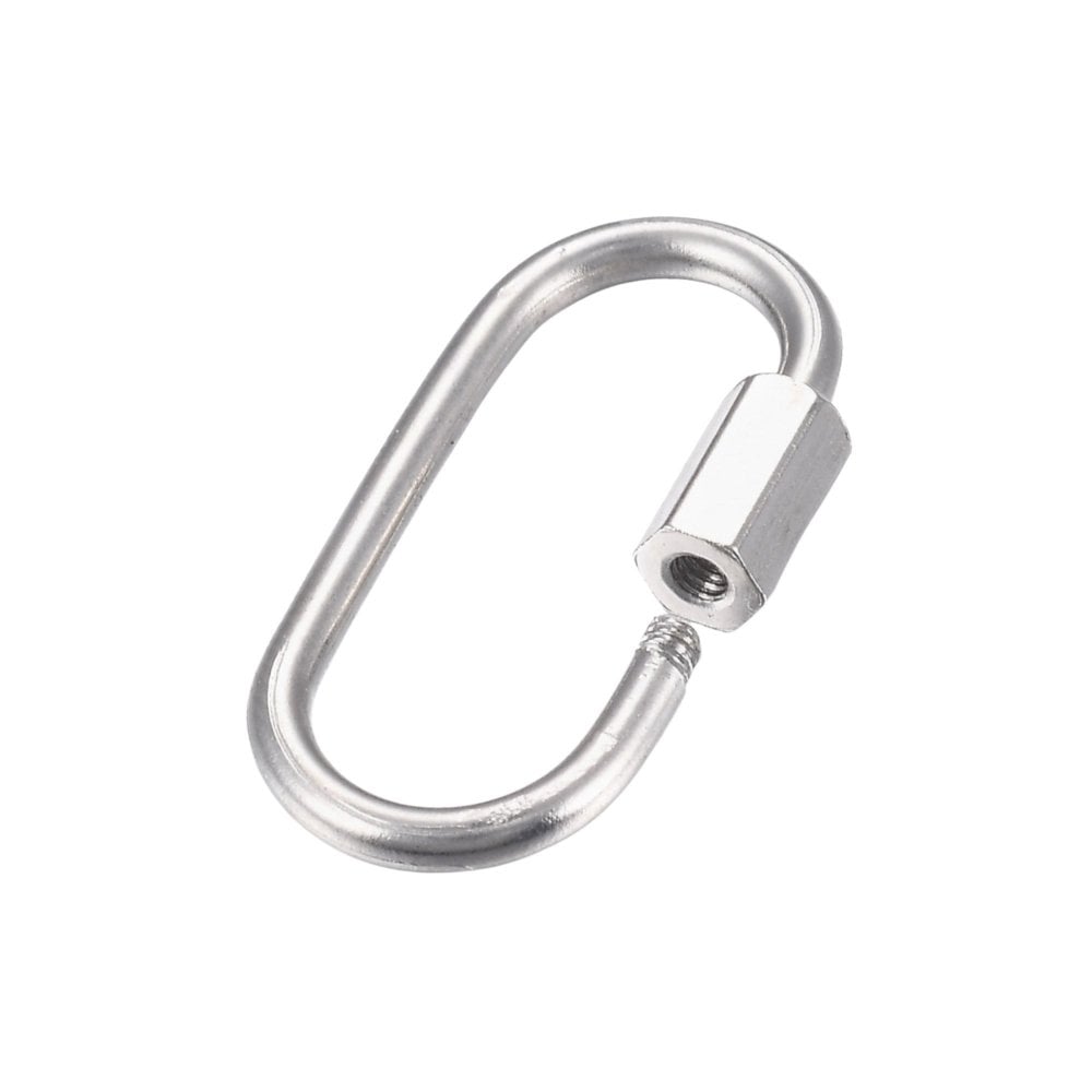 304 Stainless Steel Carabiner Lock Clasp 21x11mm, stainless steel, additional photo