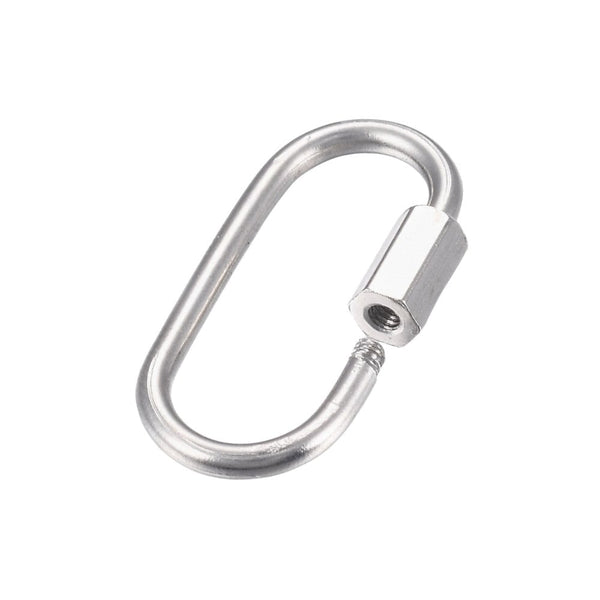 304 Stainless Steel Carabiner Lock Clasp 21x11mm, stainless steel, additional photo