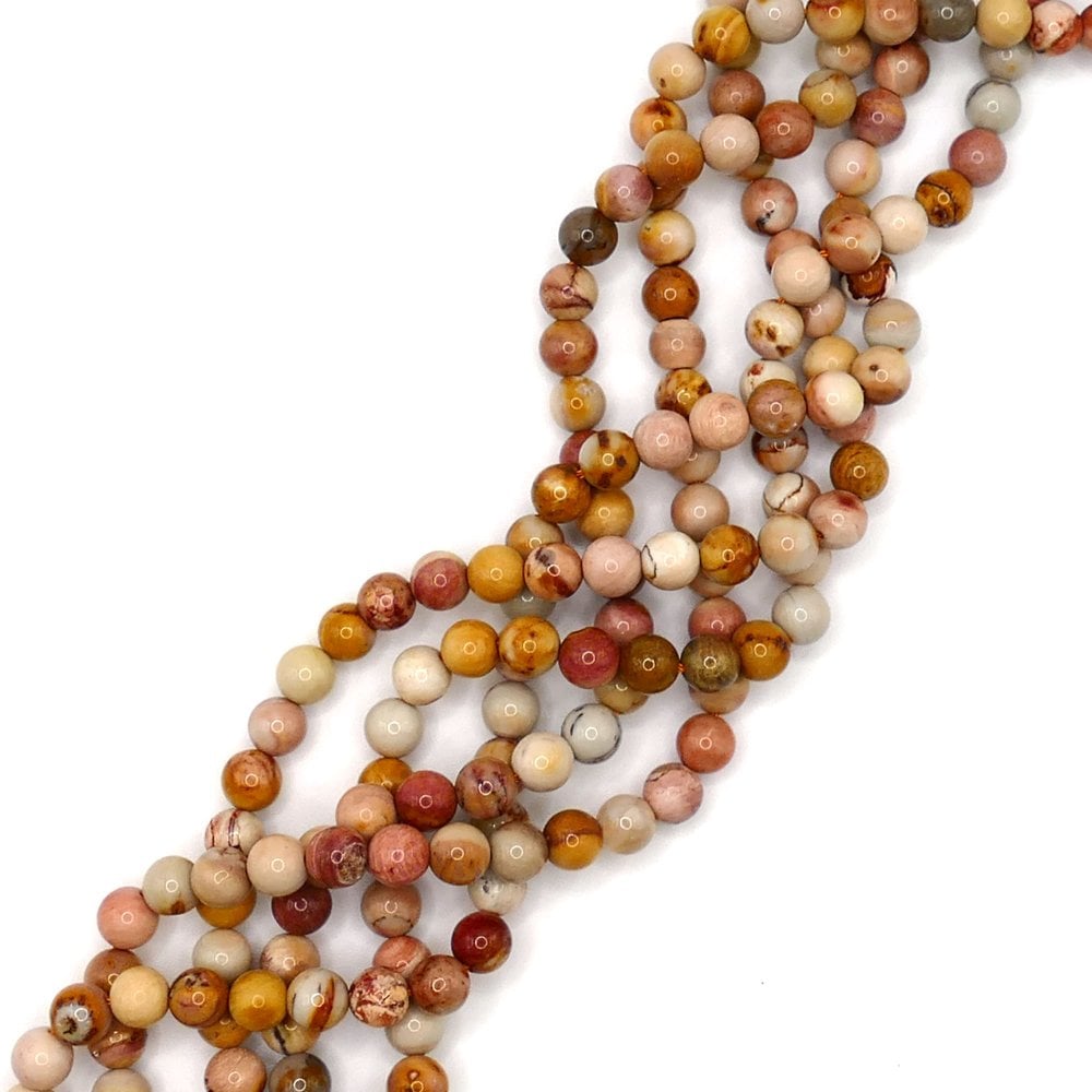 South African Agate Plain Round 6mm