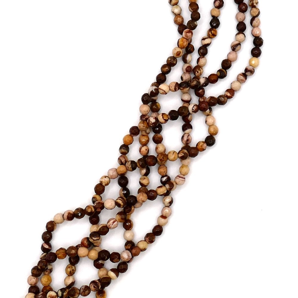 Australian Striped Agate Plain Round 4mm