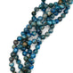 Dyed Blue Crazy Agate Plain Round 8mm