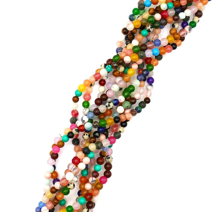 Semi-Precious Mix Round 6mm