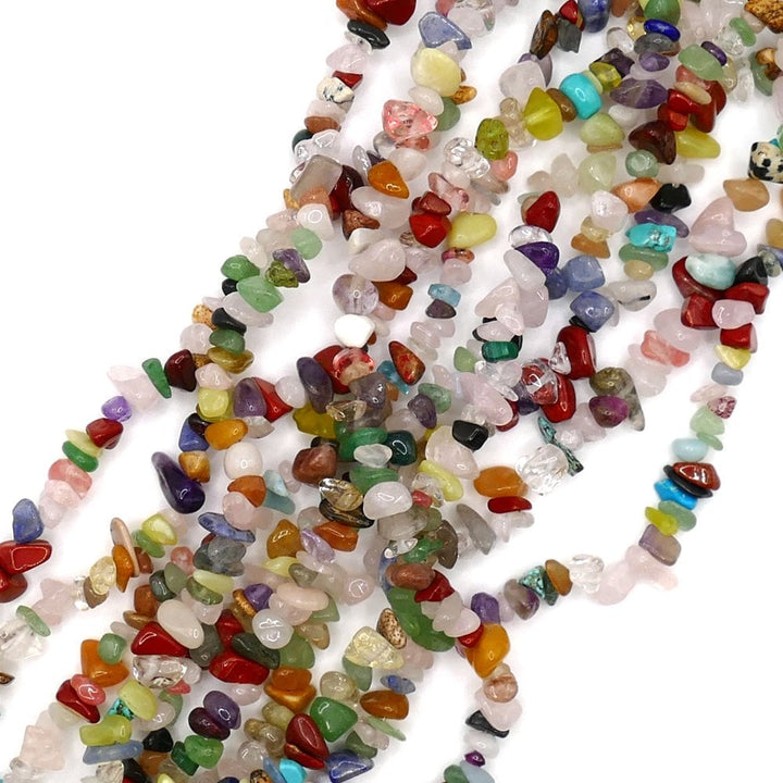 Semi-Precious Chip Mix Round 6x4mm