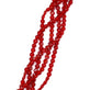 Red Agate Faceted Coins 6x4mm