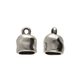 6mm Chunky End Cap/Bell Closer, antique-silver-plated