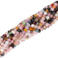 Mixed Gemstone Faceted Round Beads 3mm