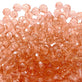 8mm Czech Faceted Round Glass Bead, rosaline