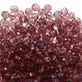 8mm Czech Faceted Round Glass Bead, light amethyst