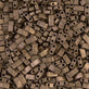 Miyuki Half Tila Beads, matte metallic dark bronze