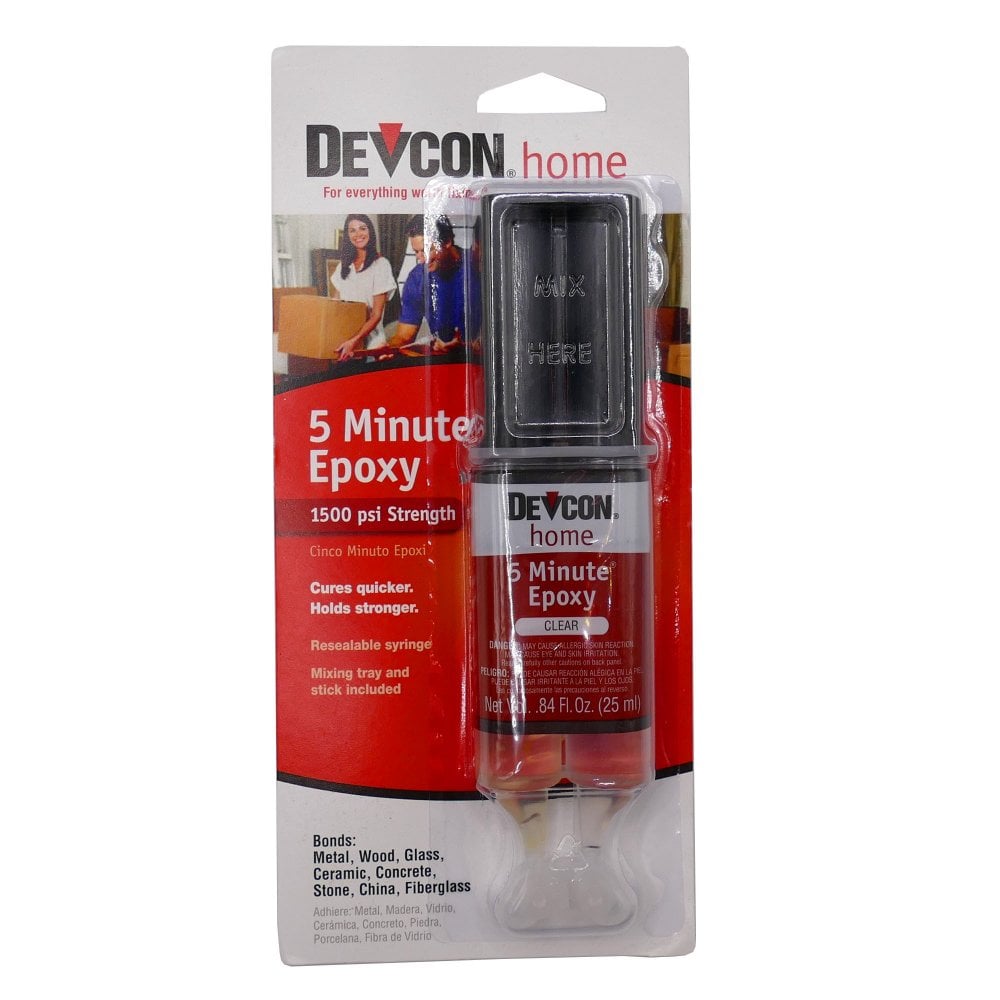 5 Minute Epoxy Glue Syringe 25ml (1500psi Strength)