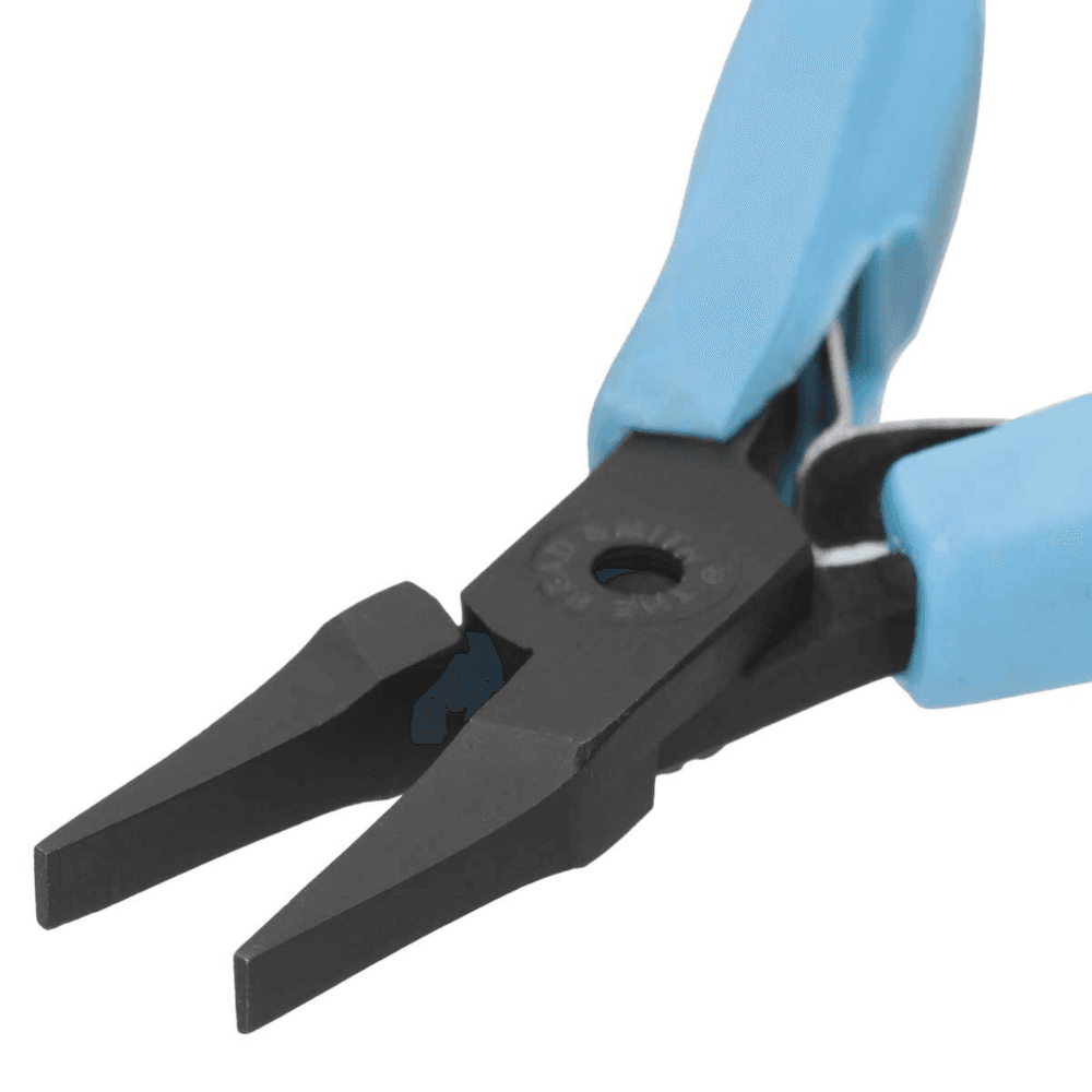 Beadsmith Jewellery Elements Flat Nose Pliers, blue handle, additional photo