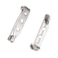 32mm Brooch Bar Findings, silver colour, safety catch