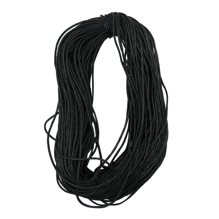 1.5mm Waxed Cotton Cord, black