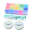 Polymer Heishi & Letter Beads Bracelet Kit w/Elastic & Tweezers, multi, additional photo