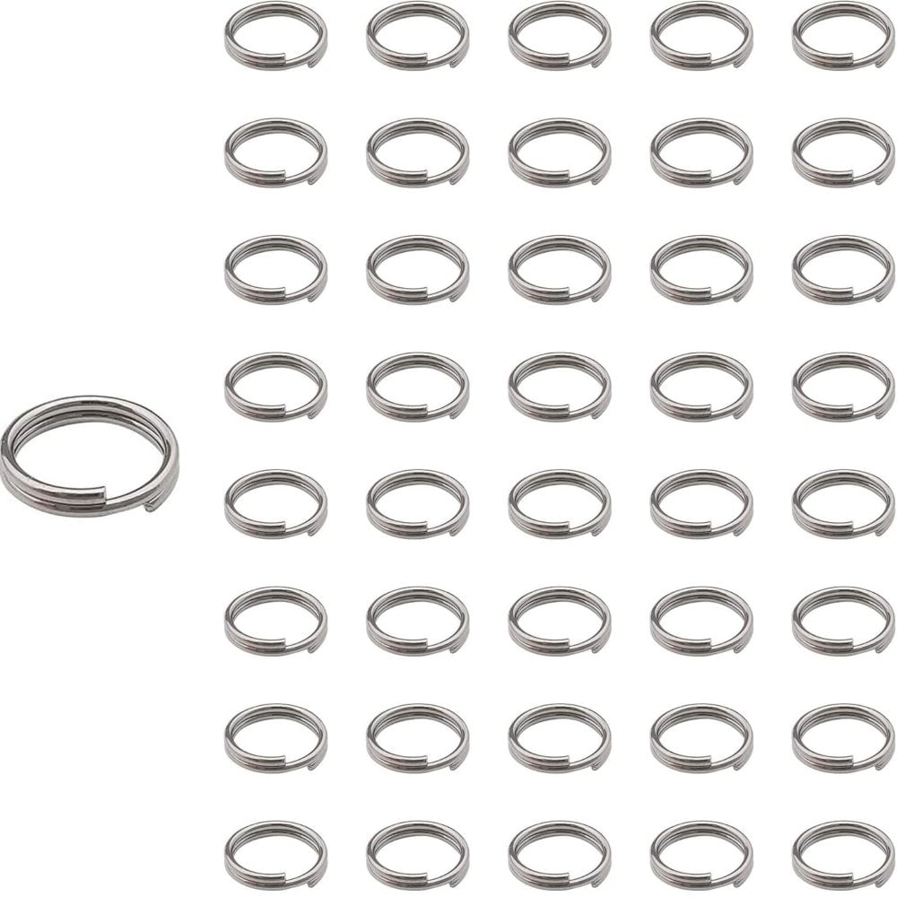 304 Stainless Steel Split Ring 8mm, original colour