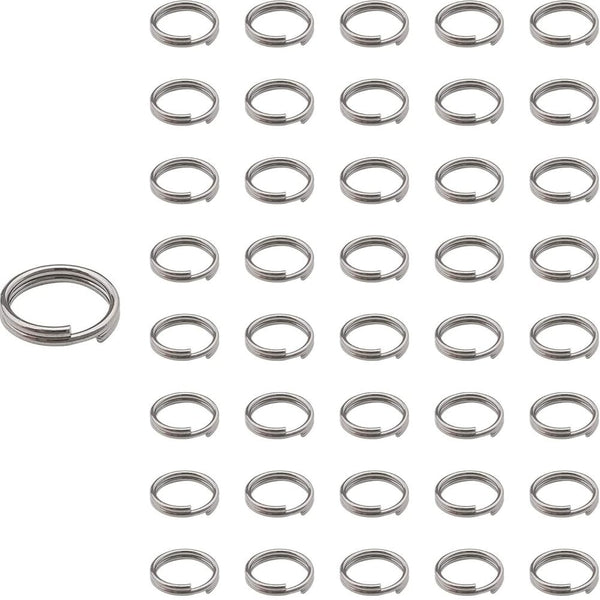 304 Stainless Steel Split Ring 8mm, original colour