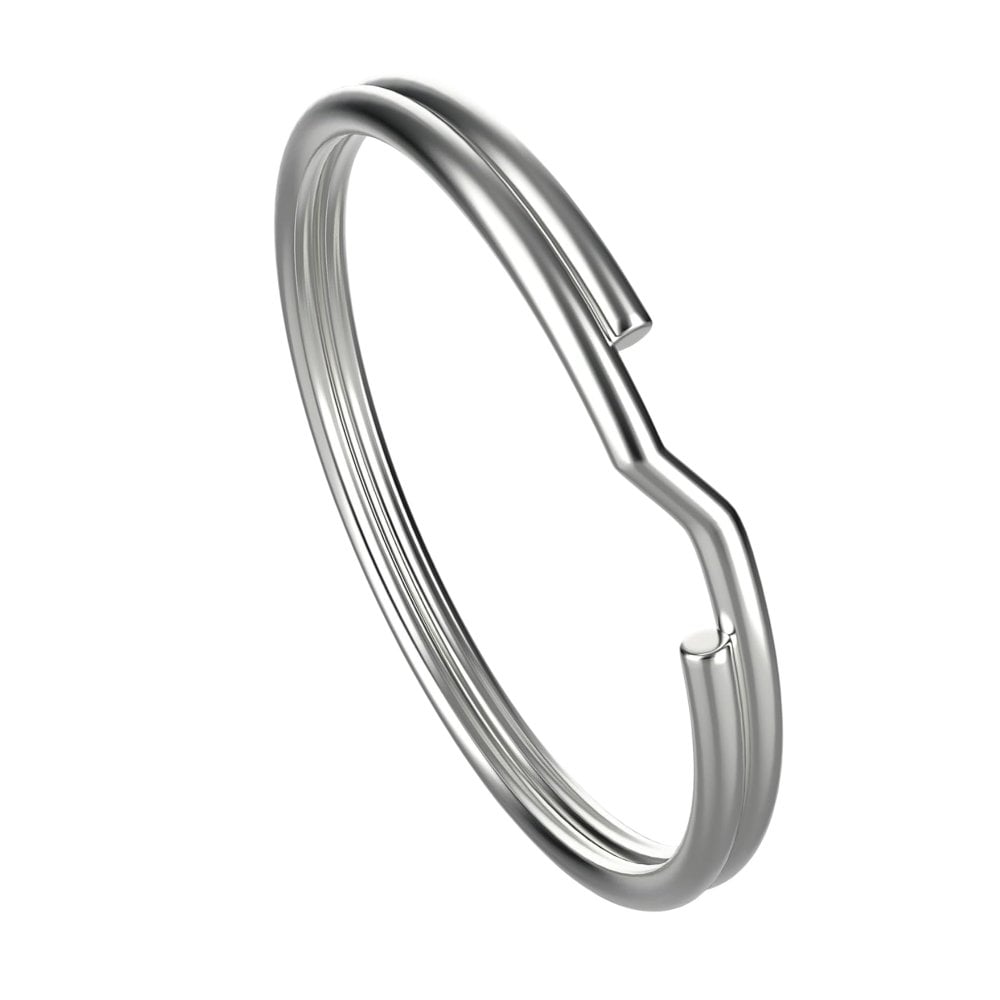 20mm Split Ring Findings, dark-silver-plated