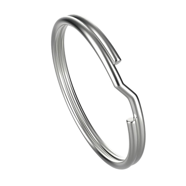 20mm Split Ring Findings, dark-silver-plated