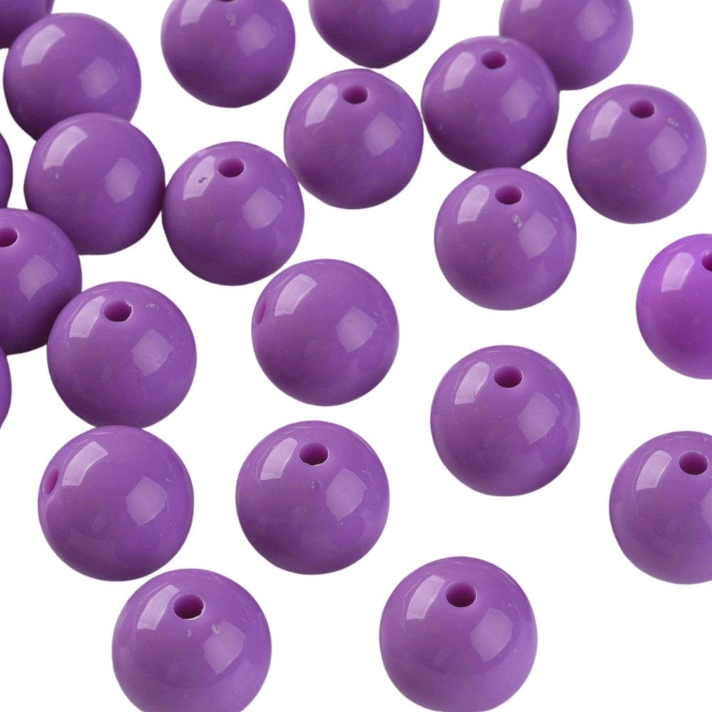 Bubble Beads 16mm, opaque purple
