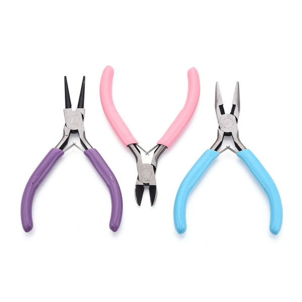Economy 3 Piece Plier Set, mix colours