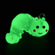 Glow in the Dark Acrylic Glow Worm 13x25x14mm, green, additional photo