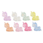 Glow in the Dark Acrylic Unicorn Beads 25x25mm, multi