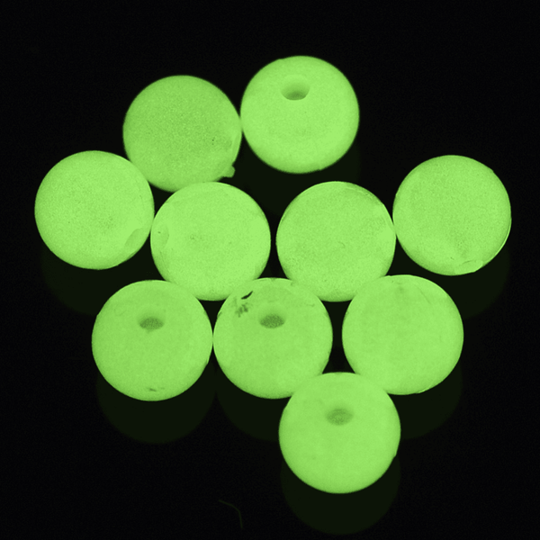 Glow in the Dark Acrylic Round Beads 8mm, multi, additional photo