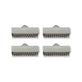 15mm Ribbon Clamps Cord End Crimps, stainless steel