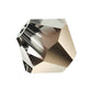4mm Preciosa Crystal Bicones, crystal starlight gold half coated