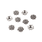 Bead Caps Tibetan Style Flower 8mm  - Antique Silver - 30pcs
