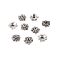 Bead Caps Tibetan Style Flower 8mm  - Antique Silver - 30pcs