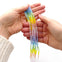 Faceted Glass Rondelle Ombre Beads 3x2.5mm, spring tones, additional photo
