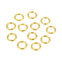 304 Stainless Steel 4mm Closed Jump Rings, gold-plated