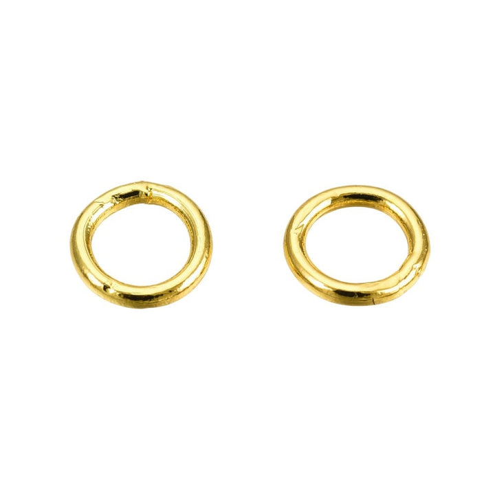 304 Stainless Steel 4mm Closed Jump Rings, gold-plated, additional photo
