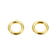 304 Stainless Steel 4mm Closed Jump Rings, gold-plated, additional photo
