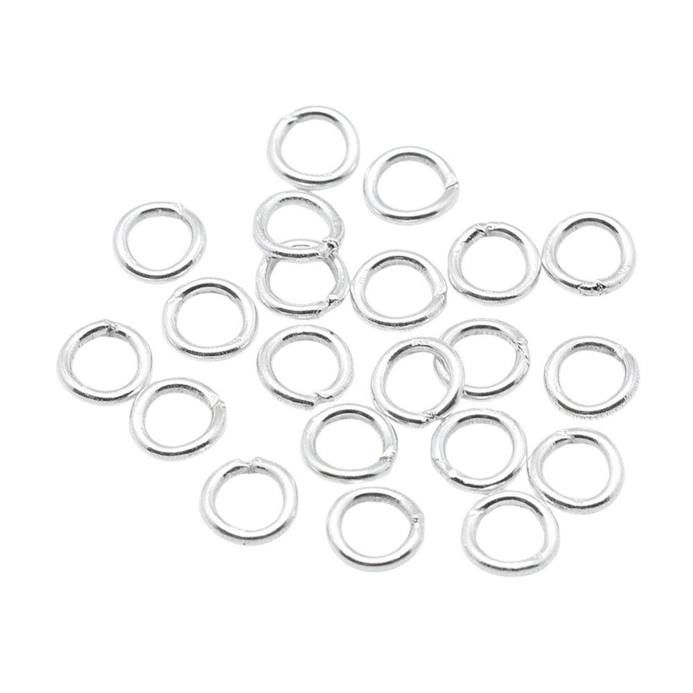 Sterling Silver 4mm Closed Jump Rings, additional photo