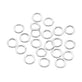 Sterling Silver 4mm Closed Jump Rings, additional photo