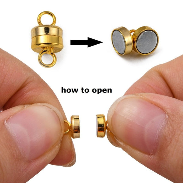 6mm Magnetic Clasp, gold-plated, additional photo