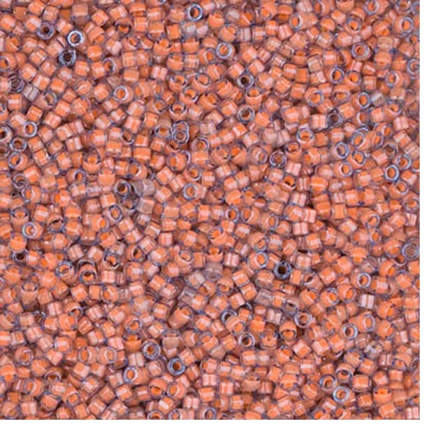 Miyuki 11/0 Delica Seed Beads, luminous sea coral (DB2042)