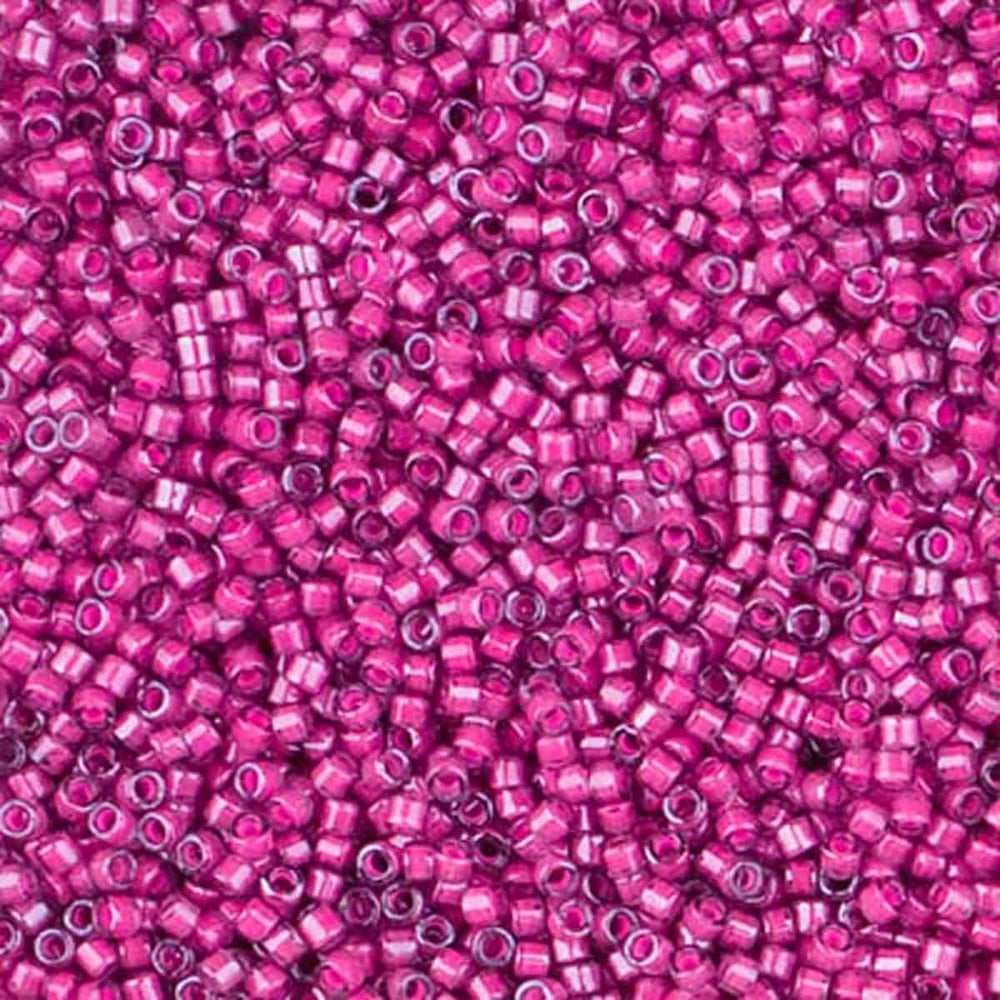 Miyuki 11/0 Delica Seed Beads, luminous jazzberry (DB2050)
