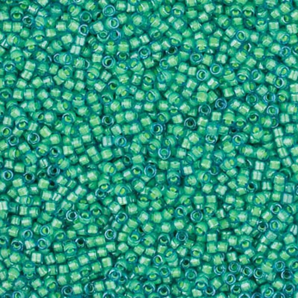 Miyuki 11/0 Delica Seed Beads, luminous mermaid green (DB2053)