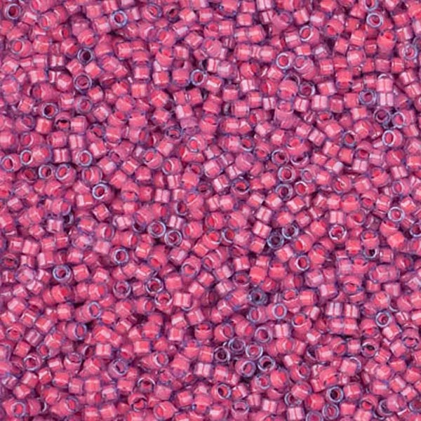 Miyuki 11/0 Delica Seed Beads, luminous pink taffy (DB2048)