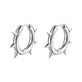 Spike Hoop Earrings 16mm, stainless steel