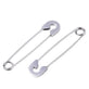 Safety Pin Earring 39mm, 201 stainless steel