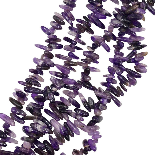 Amethyst Large Chips Semi Precious Stones 15x5mm