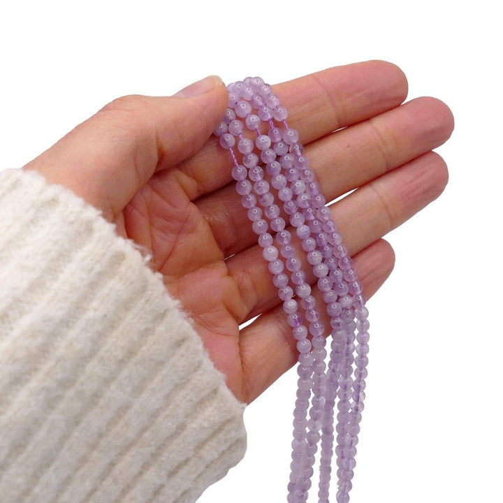 Amethyst Lavender Round Semi Precious Stones 4mm